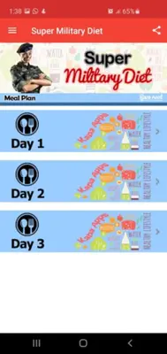 Super Military Diet android App screenshot 4